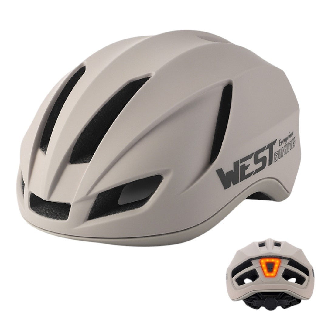 AKTIVABENTEUER™ WEST BIKING Fahrradhelm Deluxe | Leicht, Verstellbar & mit Rücklicht
