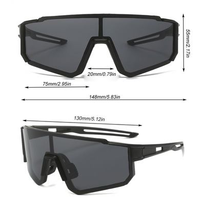 AKTIVABENTEUER™ RAYLER Fahrradbrille | UV400-Schutz, Leicht & Sportliches Design