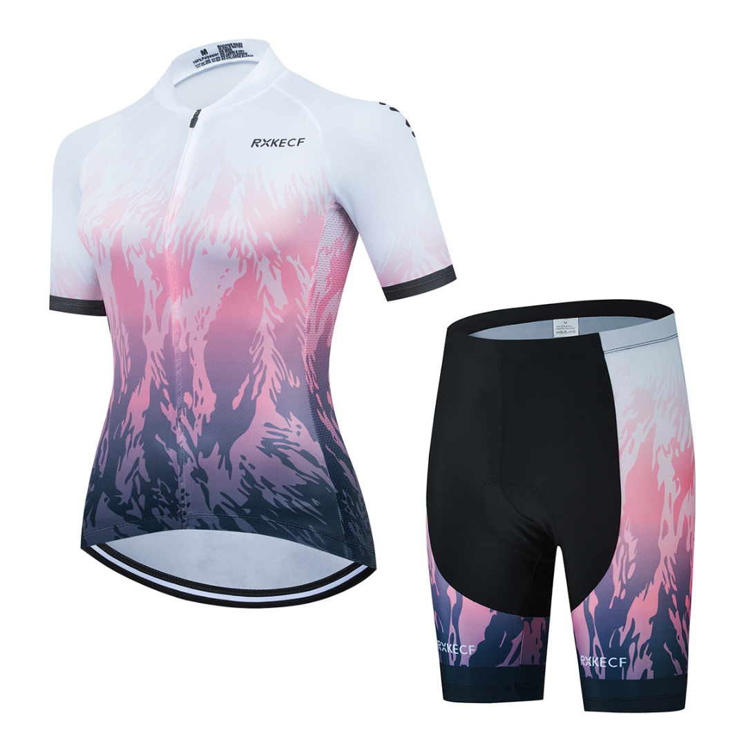 AKTIVABENTEUER™ RXKECF PRO Damen Radsportbekleidungs-Set | Atmungsaktiv, Schnelltrocknend & Ultra-Elastisch