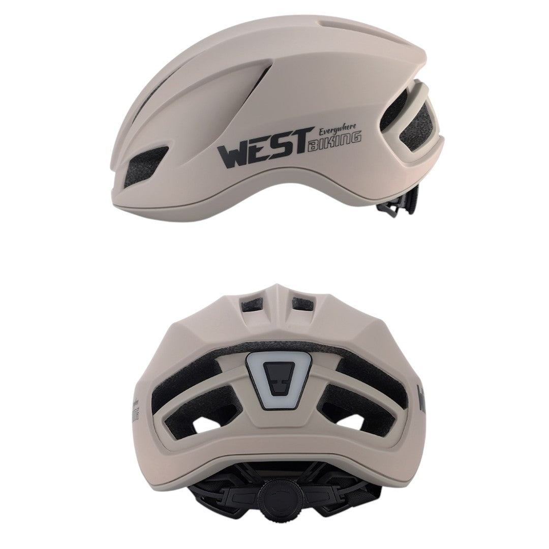 AKTIVABENTEUER™ WEST BIKING Fahrradhelm Deluxe | Leicht, Verstellbar & mit Rücklicht