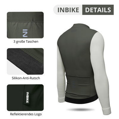 AKTIVABENTEUER™ INBIKE Fahrradtrikot | Warm, Atmungsaktiv & Mit 3 Rückentaschen