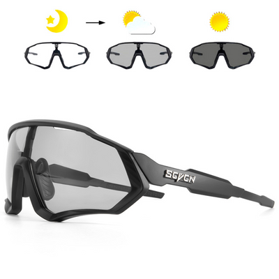 AKTIVABENTEUER™ SCVCN Photochrome Fahrradbrille | UV400 Schutz & Automatisch Tönend