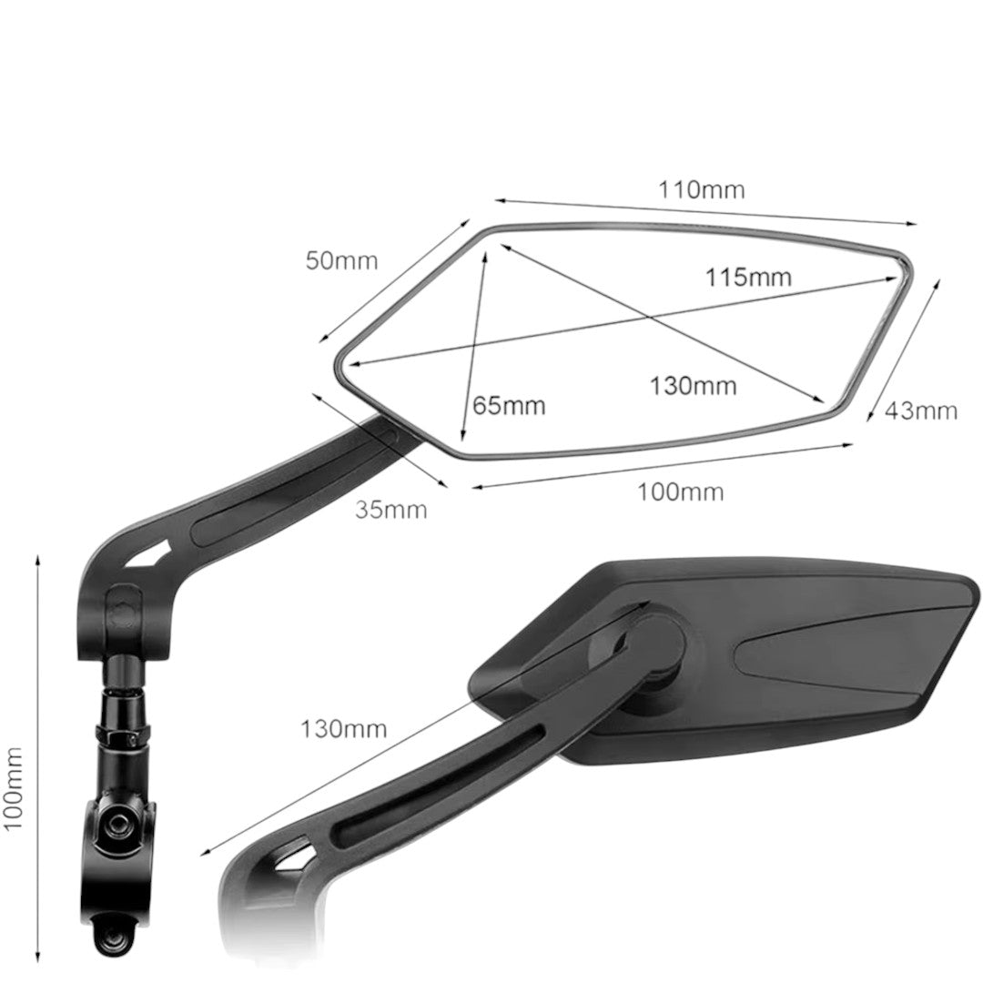 AKTIVABENTEUER™ Fahrradspiegel | 360° drehbar mit Sicherheitsdesign 1+1 GRATIS