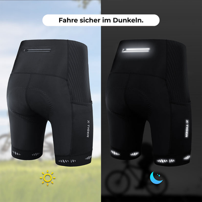 AKTIVABENTEUER™ X-TIGER Fahrradhose Pro | Atmungsaktiv, Bequem & Mit Reflektierenden Details