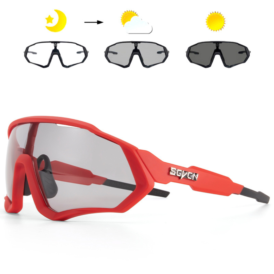 AKTIVABENTEUER™ SCVCN Photochrome Fahrradbrille | UV400 Schutz & Automatisch Tönend