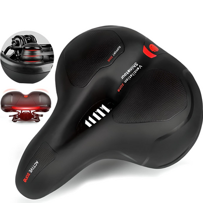 AKTIVABENTEUER™ Fahrradsattel Pro | Mit Stoßdämpfung und Reflektor