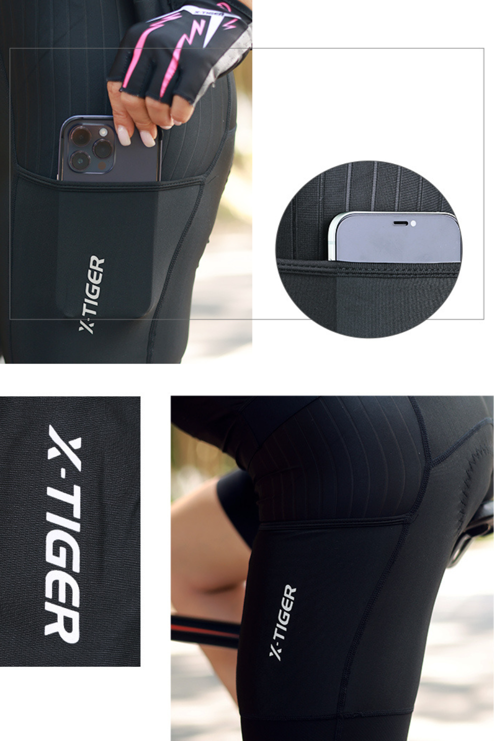 AKTIVABENTEUER™ X-TIGER Damen Fahrradhose Pro | Komfort Fit, Schnelltrocknend & Stoßdämpfend