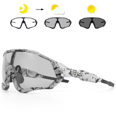 AKTIVABENTEUER™ SCVCN Photochrome Fahrradbrille | UV400 Schutz & Automatisch Tönend