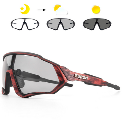 AKTIVABENTEUER™ SCVCN Photochrome Fahrradbrille | UV400 Schutz & Automatisch Tönend