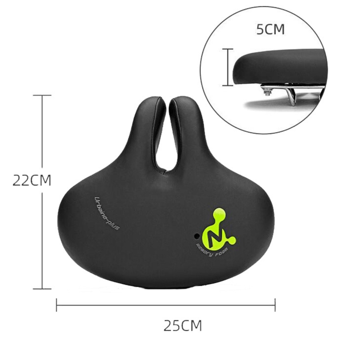 AKTIVABENTEUER™ Fahrradsattel Comfort | Ergonomisch, Stoßdämpfend & Ohne Sattelnase