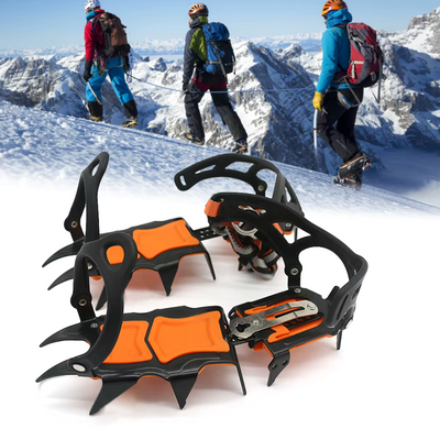 AKTIVABENTEUER™ Crampons ProGrip | 12-Zackige Anti-Rutsch Eisspikes