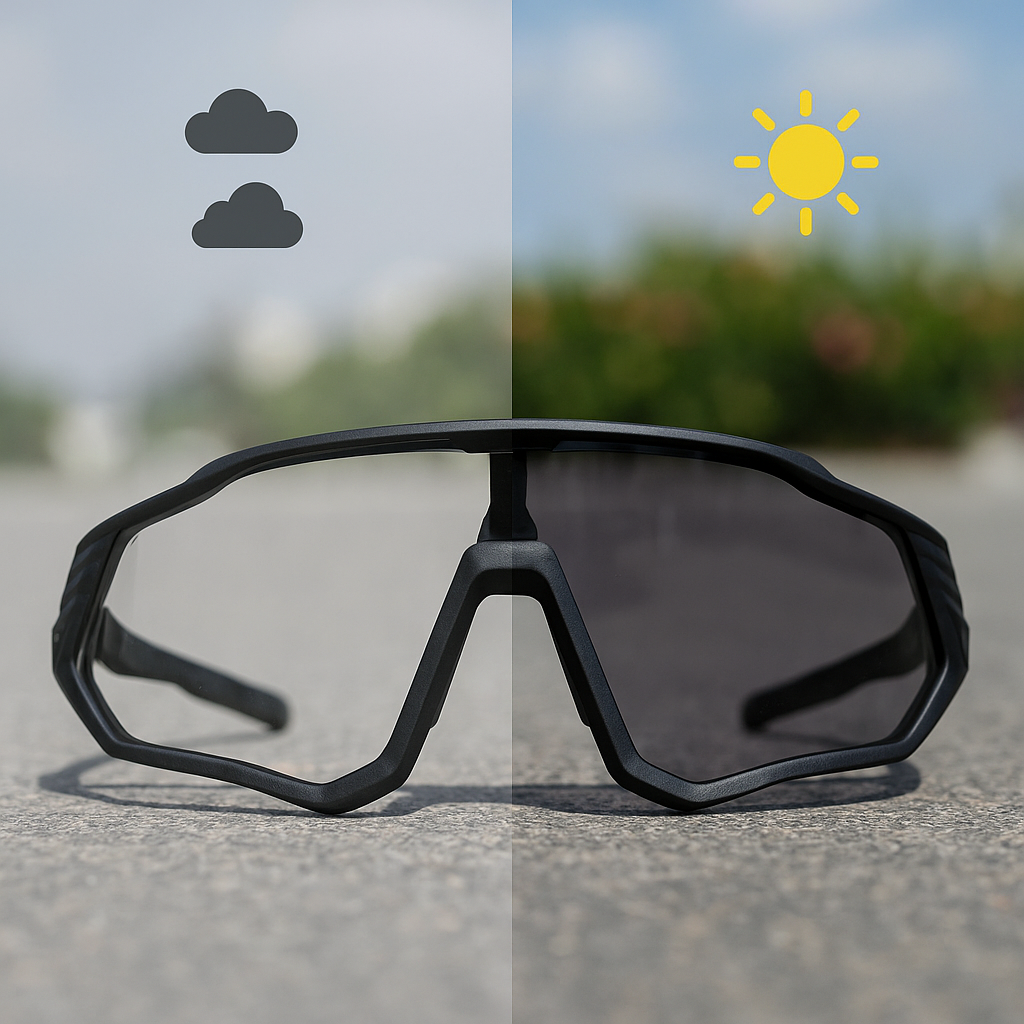 AKTIVABENTEUER™ SCVCN Photochrome Fahrradbrille | UV400 Schutz & Automatisch Tönend