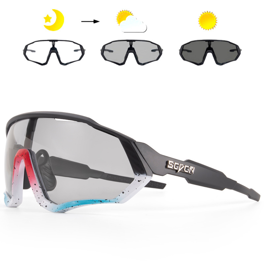 AKTIVABENTEUER™ SCVCN Photochrome Fahrradbrille | UV400 Schutz & Automatisch Tönend