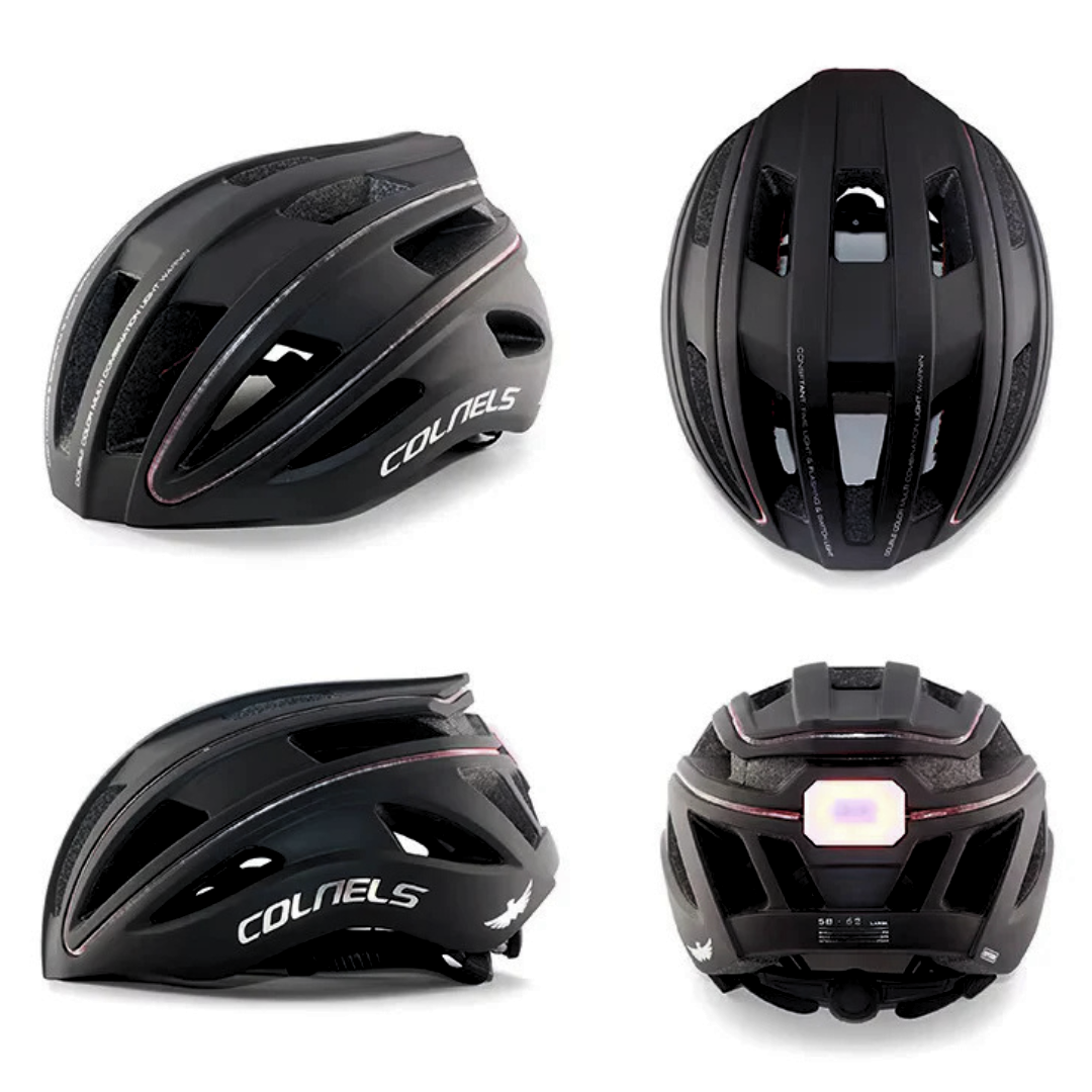 AKTIVABENTEUER™ COLNELS Fahrradhelm | Aerodynamisch, LED-Rücklicht und CE-zertifiziert