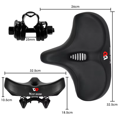 AKTIVABENTEUER™ Fahrradsattel Ergonomisch | Komfortabel mit Stoßdämpfung